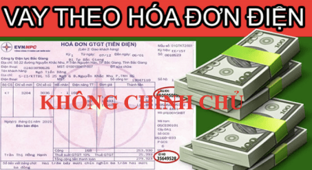 vay theo hoa don dien khong chinh chu 1