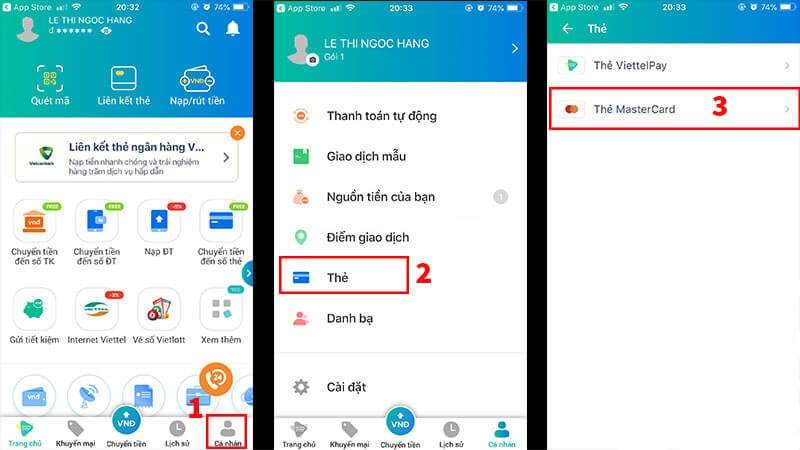 Hướng dẫn mở thẻ MasterCard ViettelPay