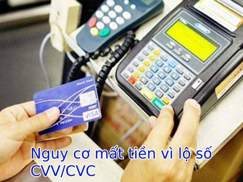 Để an toàn, bạn nên xóa số CVV/CVC ở mặt sau thẻ đi!