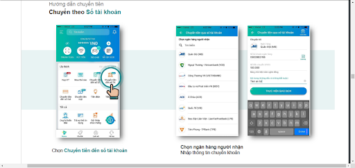 Chuyển tiền đến số thẻ qua ViettelPay dễ dàng