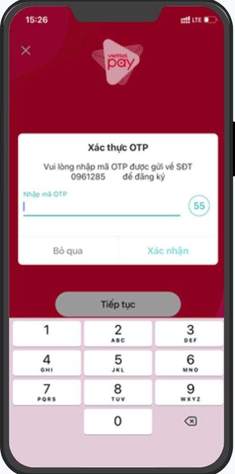 Xác thực mã OTP