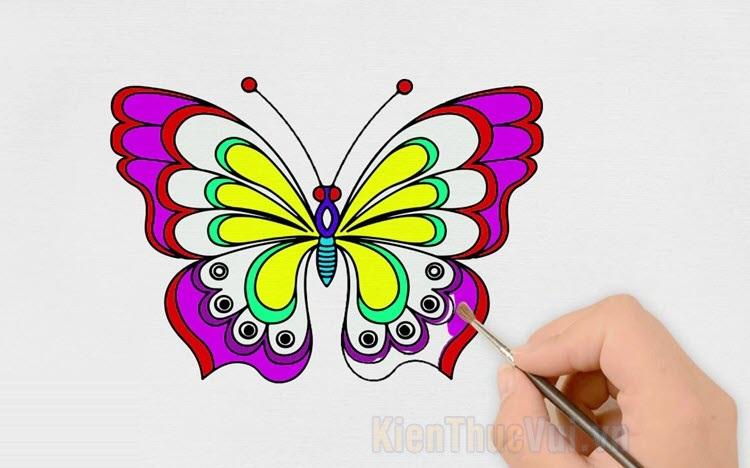 40 bức tranh tô màu con bướm đẹp nhất  TRANH TÔ MÀU CHO BÉ