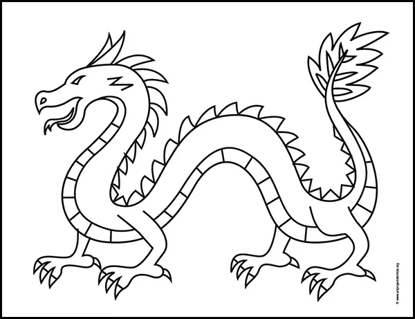 Hướng dẫn cách vẽ con rồng đơn giản chi tiết các bước - DHB Design
