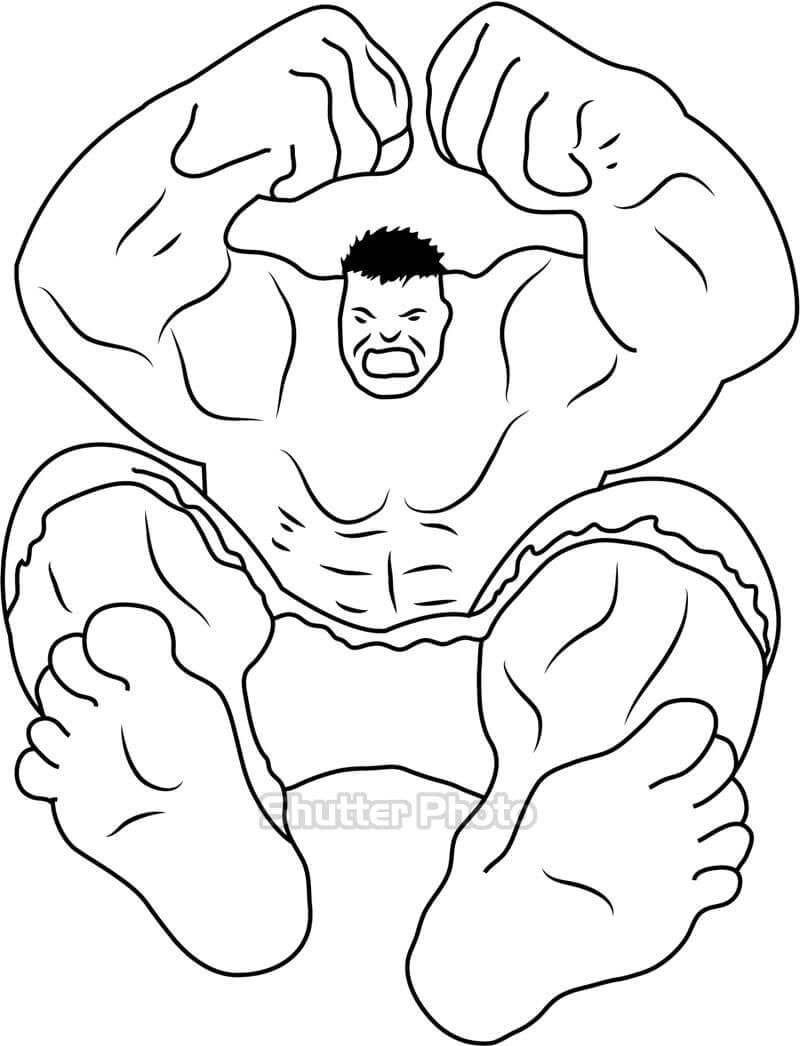 Tranh Tô Màu Hulk  Người Khổng Lồ Xanh Đẹp Mạnh Mẽ  TH Điện Biên Đông