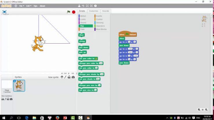 Hướng dẫn vẽ hình chữ nhật trong Scratch và một số hình liên quan  YouTube