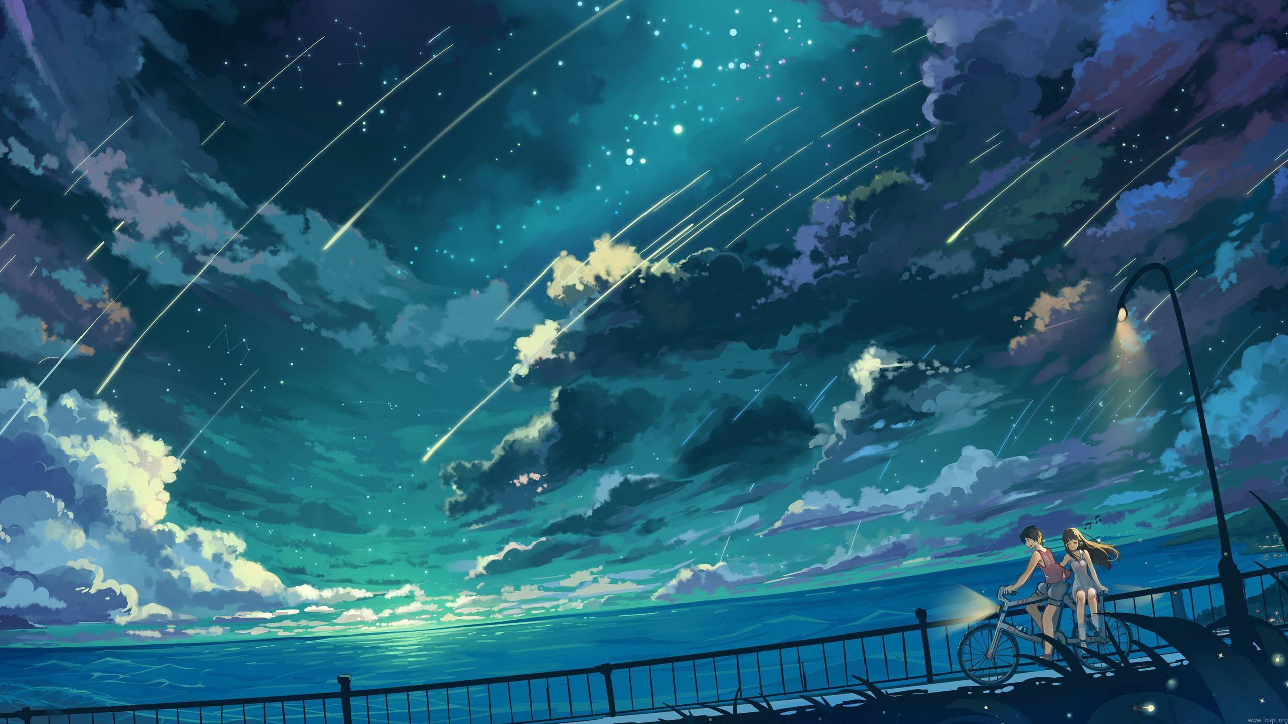 Sưu Tầm 100 ảnh bầu trời đêm 3D anime đẹp nhất tải về làm hình nền