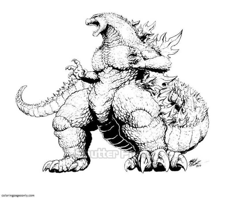 Cách vẽ  900 Hình vẽ Godzilla cute đơn giản và ngầu nhất 2022